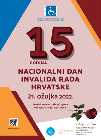 Nacionalni dan invalida rada Hrvatske 21. ožujka 2022.