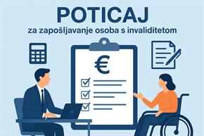 Slika: PRAVILNIK  O IZMJENAMA I DOPUNAMA PRAVILNIKA O POTICAJIMA PRI ZAPOŠLJAVANJU OSOBA S INVALIDITETOM