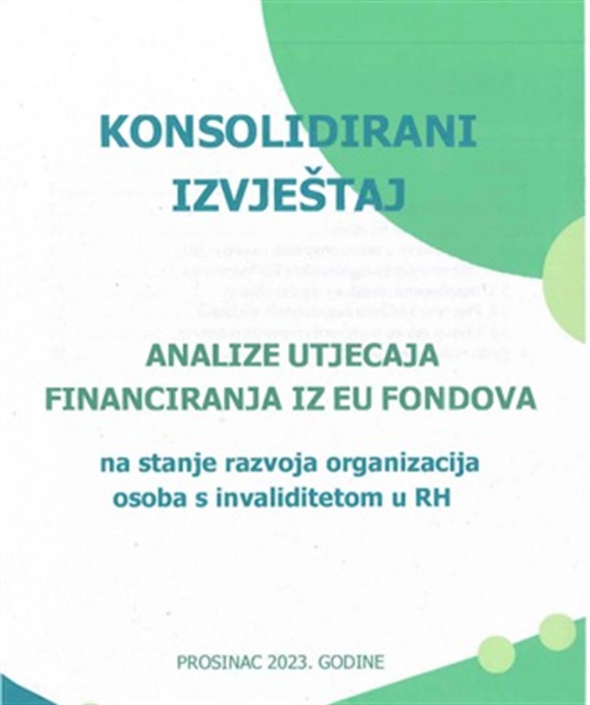 Slika: KONSOLIDIRANO IZVJEŠĆE ANALAIZE UTJECAJA IZ EU FONDOVA