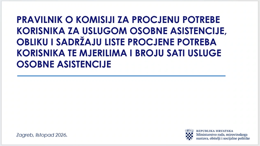 Slika: HSUIR SUDJELOVAO NA ONLINE SASTANKU O OSOBNOJ ASISTENCIJI