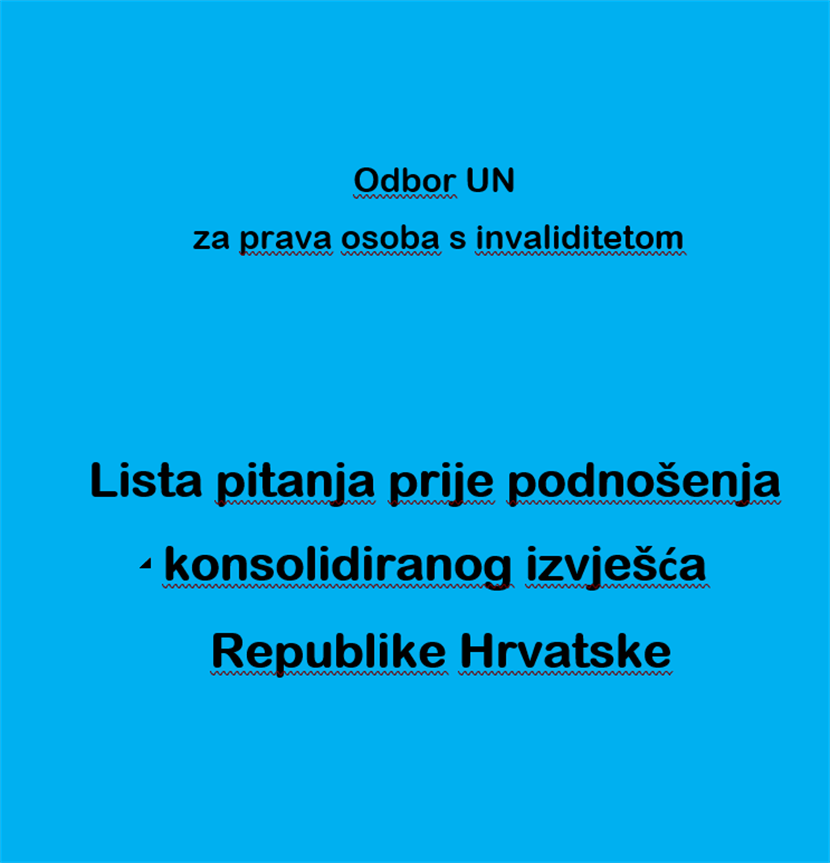 Slika: LISTA PITANJA PRIJE PODNOŠENJA KONSOLIDIRANOG IZVJEŠTAJA RH